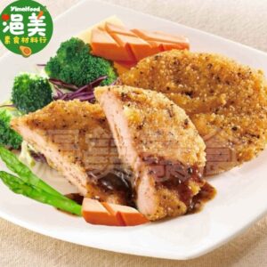 蛋奶素•香酥黑胡椒肉排【裹粉】